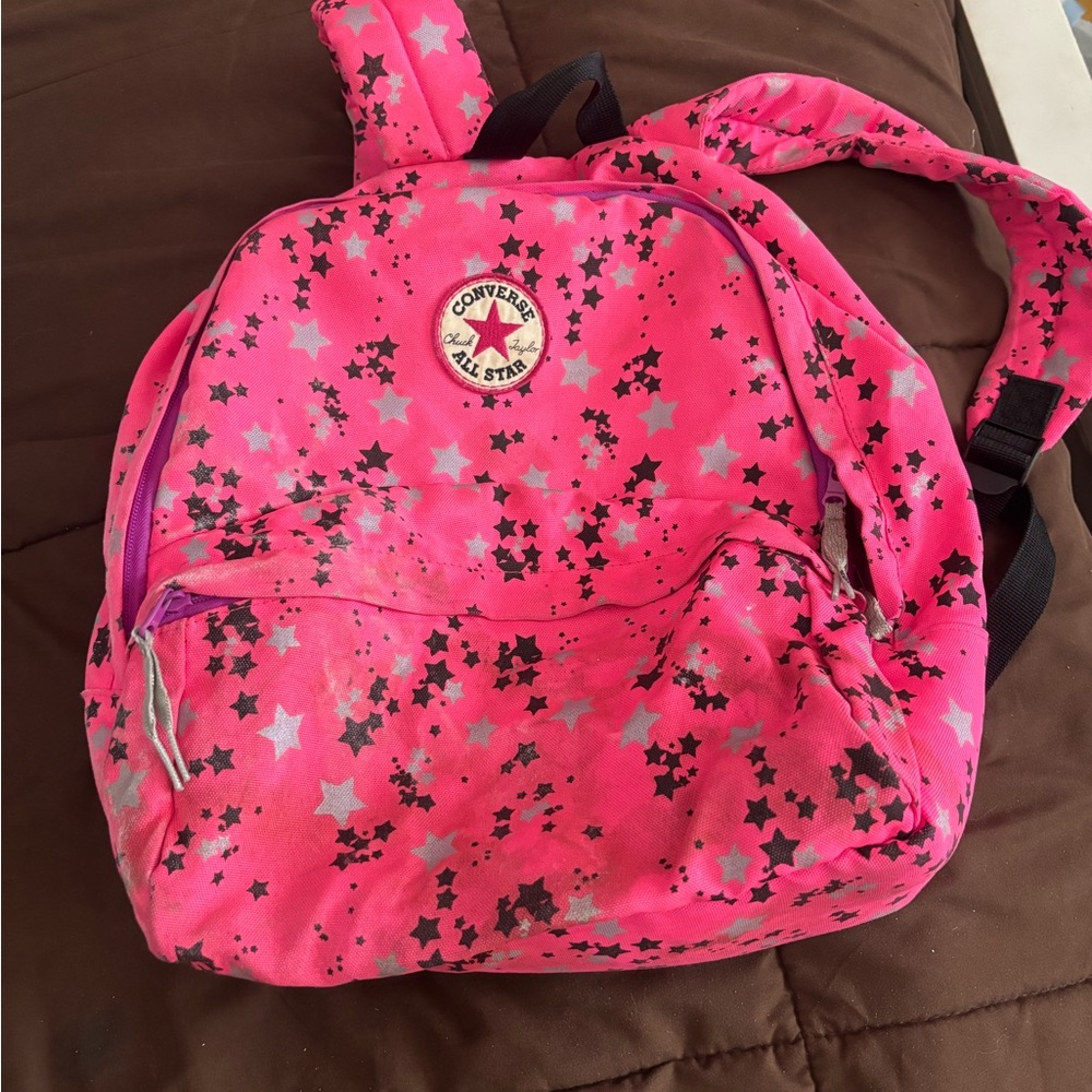 Converse Pink and Black Starry Backpack